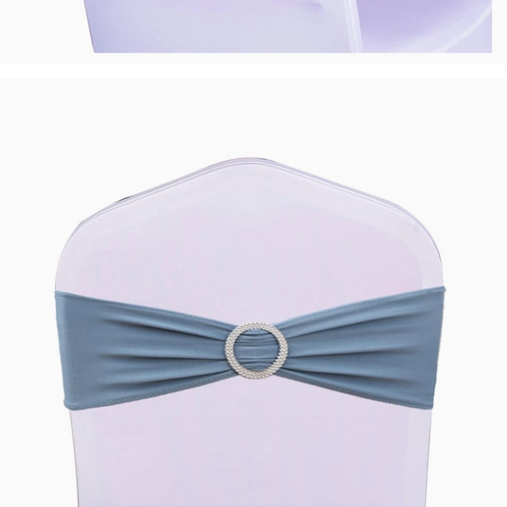 Dusty Blue Chair Sashes 50 piece